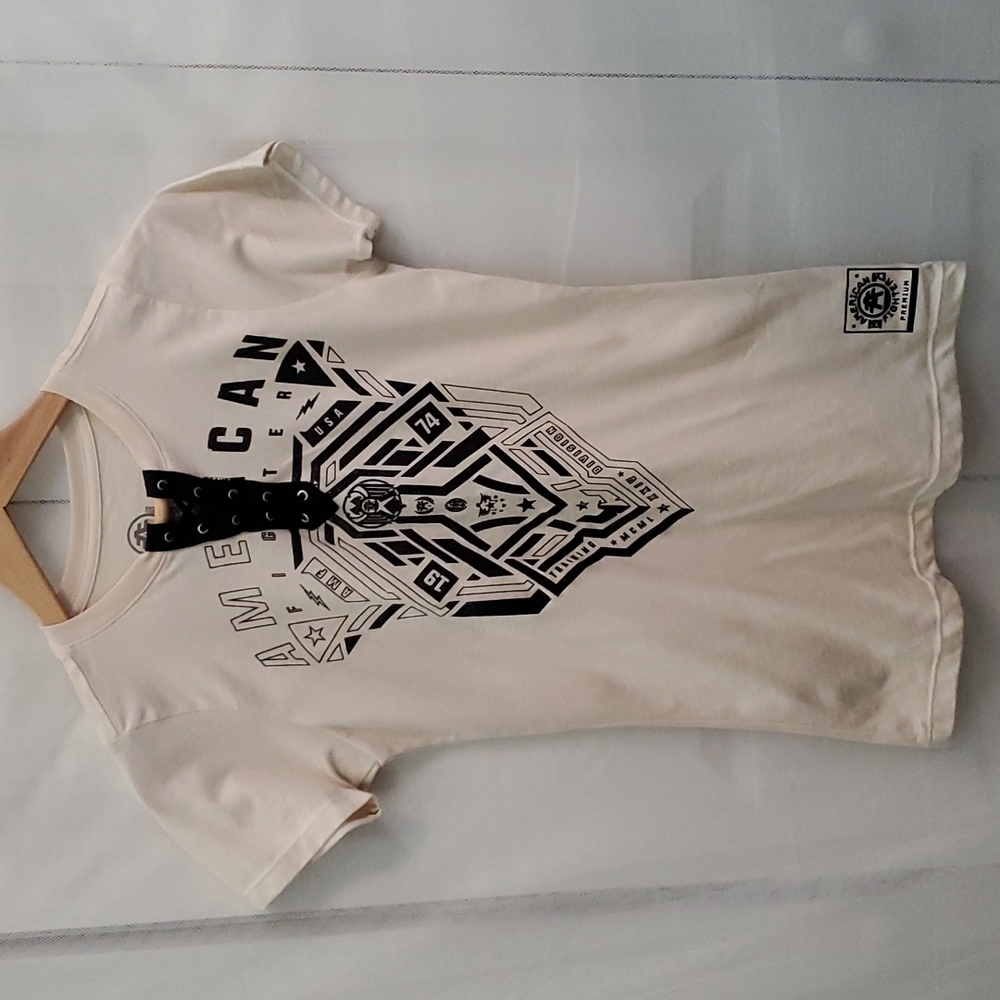American Fighter Irvine Holographic Scale Top NWOT